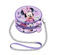 Disney Minnie Mouse Butterflies-Mini Round Chain Bag, Lilac, 9 x 9 cm