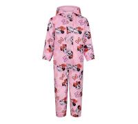Disney Minnie Mouse Girls Hooded Puddle Suit with Fleece lining, All in one, Minnie Mouse, Pink