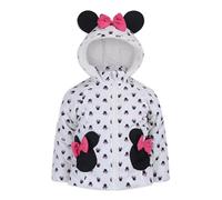 Disney Minnie Mouse Girls Jacket Puffer Coat for Toddlers and Little Kids White, White, 4 Years