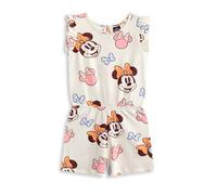 Disney Minnie Mouse Girls Multicoloured Sleeveless Playsuit | Minnie Mouse Print Summer Casual Wear | Ruffle Detail, Elasticated Waistband & Pockets | Comfortable Playsuit for Kids - 3-4 Years