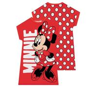 Disney Minnie Mouse Girls Nightdress, Minnie Girls Nightie, Polka Dot Night Dress For Kids, Red 5-6 Years