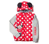 Disney Minnie Mouse Girls' Vest with Zip 2 Jacket Toddler to Small Child, Getaway Solids, 6