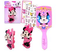 Disney Minnie Mouse Hair Accessories Set for Kids - Bundle with Disney Hair Brush, Claw Clip, More | Minnie Hair Accessories for Girls, Women