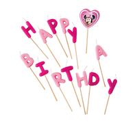 Disney Minnie Mouse Happy Birthday Candle (Pack of 14)