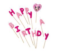 Disney Minnie Mouse Happy Birthday Candle (Pack of 14)