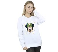 (XL, White) Disney Womens/Ladies Minnie Mouse Happy Christmas Sweatshirt