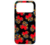 Disney Minnie Mouse Icon Rainbow Hearts Black Case for iPhone 17 Pro Max