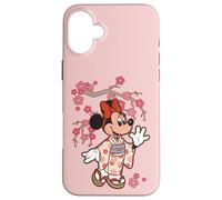 Disney Minnie Mouse in Kimono Cherry Blossoms Spring Sakura Case for iPhone 16 Plus
