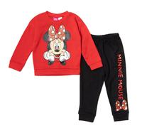 Disney Minnie Mouse Infant Baby Girls Fleece Fashion Pullover Sweatshirt & Pants Black/Red 18 Months