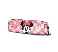 Disney Minnie Mouse Journey-Fan Square Pencil Case 2.2, Pink, 22 x 9 cm