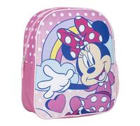 Disney Minnie Mouse Kids Backpack for Girls - Preschool & Nursery School Bag, Lightweight Backpack with Adjustable Padded Straps, Large Main Compartment & Side Bottle Pocket, Back to School Bag (29cm)