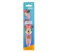 Disney Minnie Mouse Kids LED Toothbrush with 2 Minute Flashing Light Timer, Soft Bristles, Non-Slip Handle for Children Aged 3-14 Years Old, BPA-Free & Non-Toxic Kids Light Up Toothbrush