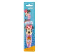 Disney Minnie Mouse Kids LED Toothbrush with 2 Minute Flashing Light Timer, Soft Bristles, Non-Slip Handle for Children Aged 3-14 Years Old, BPA-Free & Non-Toxic Kids Light Up Toothbrush
