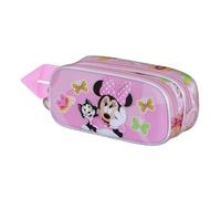 Disney Minnie Mouse Kitten-3D Double Pencil Case, Pink, 22 x 10 cm