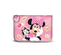 Disney Minnie Mouse Kitten-Small Square Coin Purse, Pink, 13 x 10 cm