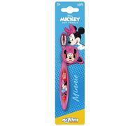 Disney Minnie Mouse Little Teeth Whitening Toothbrush for Kids with Protection Cap, Soft Bristles, Non-Slip Handle for Children Aged 3-12 Years Old | BPA-Free & Non-Toxic Manual Toothbrush