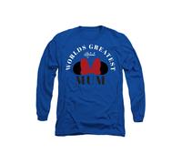 Disney Minnie Mouse Mother's Day World's Greatest Mum Long Sleeve T-Shirt, Royal | Size: Small Disney Royal S