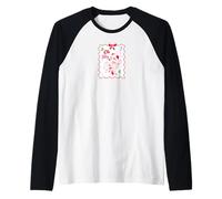 Disney Minnie Mouse Oh My PJs Cozy Christmas Holiday Stamp Raglan Baseball Tee