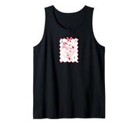 Disney Minnie Mouse Oh My PJs Cozy Christmas Holiday Stamp Tank Top