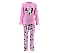 Disney Minnie Mouse Pajamas for Women, T-Shirt and Long Pants Pyjamas 2 Piece Soft Fleece, Gift for Women, Girls and Teens, pink, XL
