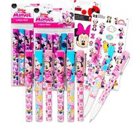 Disney Minnie Mouse Pen Gift Set - Bundle with 12 Pc Minnie Ballpoint Pens for Boys and Girls | Minnie Party Supplies