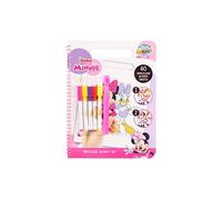 Disney Minnie Mouse | Pen Set | 40 Pages | Colouring Pens Kids | Reusable activity pad for drawing, writing and puzzles, wipe the page clean and start again, ideal for travel, ages 3 and up