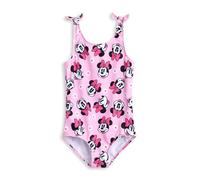 Disney Minnie Mouse Pink 1 Piece Swimming Costume | Classic Sleeveless Swimwear for Girls | Cartoon Minnie Mouse Print Beachwear | Youngsters Swim Apparel - 7-8 Years