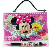 Disney Minnie Mouse Pink Autograph Book with 1 Retractable Pen