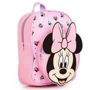 Disney Girl's Minnie Mouse Backpack Rucksack Bag Toddlers Nursery Preschool Lightweight Daypack in Pink Disney Pink One Size