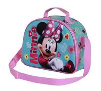 Disney Minnie Mouse Pose-3D Lunch Bag, Pink, 26 x 20 cm