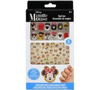 Disney Minnie Mouse Press On Nail Set - Minnie Nails & Stickers for Kids' Makeover Playdates & Sleepovers - 66 Pieces