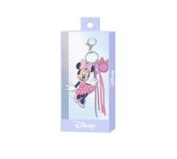 Disney Minnie Mouse Pretty-Charm Keyring, Pink, 7 x 7 cm
