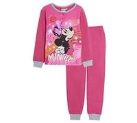 Disney Minnie Mouse Pyjamas for Girls Luxury Glitter Pjs Gift Boxed Nightwear Set Fuchsia 7 Years
