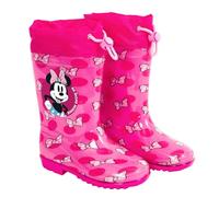 Disney Minnie Mouse Rain Boots - Minnie Mouse Children's Boots - Little Girls Rain Ankle Boots, fuchsia, 8.5/9 UK Child