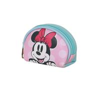 Disney Coin Purse Minnie Mouse Ribbon-Casual Oval, Pink, 12 x 9 cm