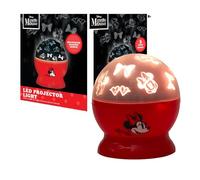 Disney Minnie Mouse Rotating LED Projector Lamp & Night Light,Kids Bedroom Lighting, Battery or USB Operated