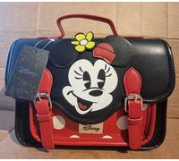 Disney Minnie Mouse Face-Satchel Shoulder Bag-Backpack, Multicolour, 27 x 19 cm