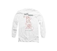 Disney Minnie Mouse Self Love Valentine's Day Long Sleeve T-Shirt, White White