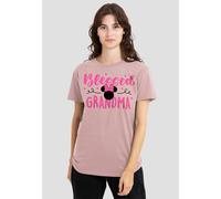 Disney Minnie Mouse Silhouette Blessed Grandma T-Shirt, Powder Rose Rose XXL