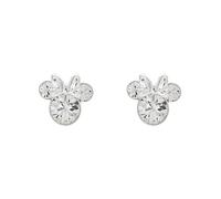 Disney Minnie Mouse Silver Plated April Birthstone Stud Earrings
