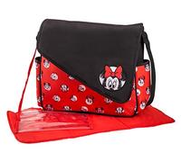 Disney Minnie Mouse Sketch Flap Messenger Diaper Bag, Red/Black