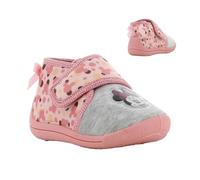DISNEY Minnie Mouse Slippers Girls from 2 to 8 Years Old, Warm Slippers for Children with Minnie Mouse, Slippers with Velcro Closure and Non-Slip Sole, Funny Children's Shoes for Girls, Pink, pink, 10