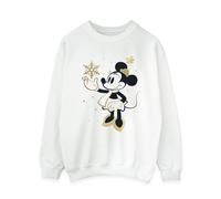Disney Minnie Mouse Snowflake Sweatshirt In White White 4XL