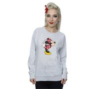 Minnie Mouse Split Kiss Sweatshirt Disney Grey XL