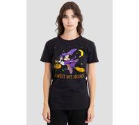 Disney Women's Minnie Mouse Spooky Witch T-Shirt, Black | Size: Large Disney Black L