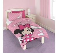 Disney Minnie Mouse Spots Duvet Cover Set in Pink | Size: Single Disney Pink Single