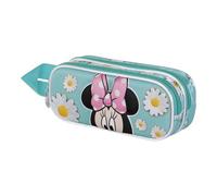 Disney Minnie Mouse Spring-3D Double Pencil Case, Blue, 22 x 9.5 cm