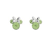 Disney Minnie Mouse Sterling Silver August Birthstone Earrings