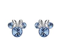 Disney Minnie Mouse December Birthstone Earrings - Silver