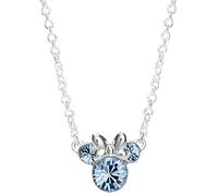Disney Jewellery Disney Minnie Mouse CZ December Birthstone Necklace 1 x 0.9cm, 18"